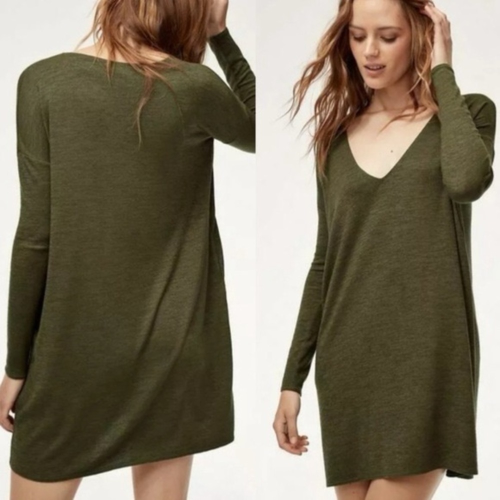 Aritzia Wilfred Free • Oversized Mini Knit “Gail” Dress Size S